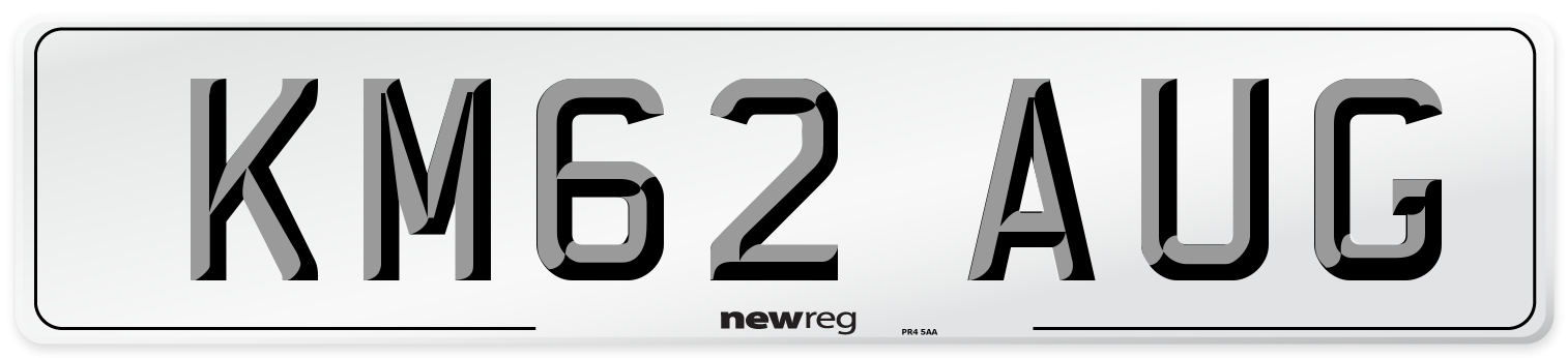 KM62 AUG Number Plate from New Reg